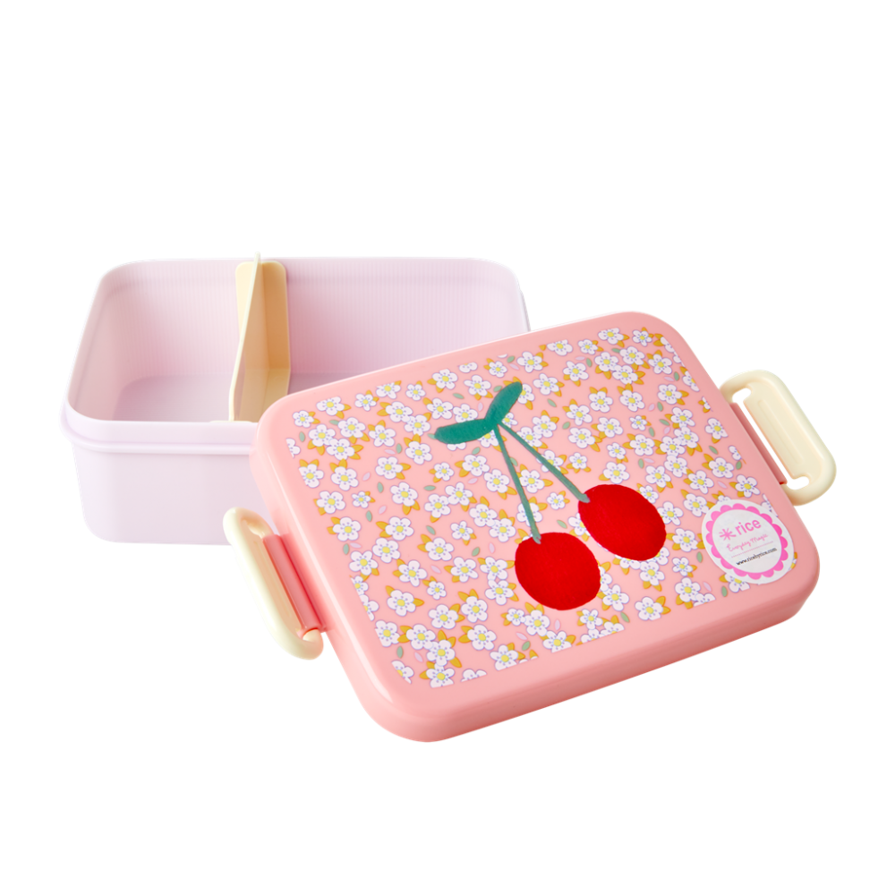 Small Flower & Chery Print Lunchbox By Rice DK